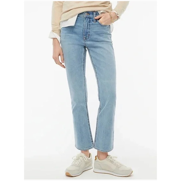J. Crew Flare crop All Day Stretch Plus Size Jeans Size 14 - Picture 1 of 9